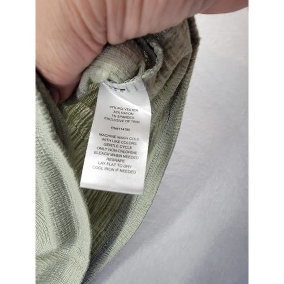 Retr@logy Women's Blouse Top Pullover Army Green Size 2x - Picture 5 of 5